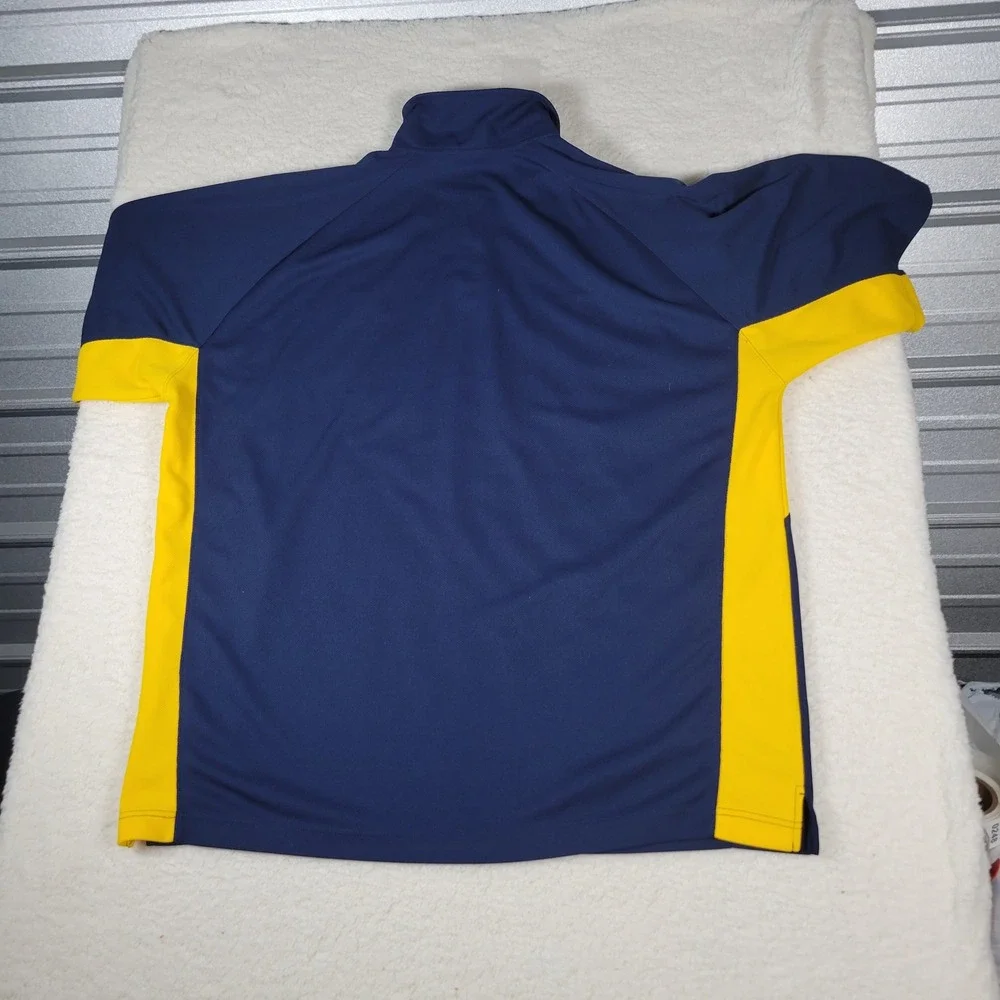 Nike Polo Shirt Mens XXL Blue Michigan Wolverines Dri-FIT Colorblock Authentic - Picture 16 of 16